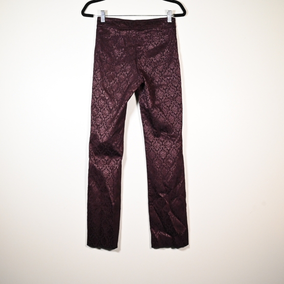 Purple Baroque Print Pants - Picture 2 of 2